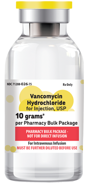 Vancomycin Hydrochloride for Injection, USP 10 g per PBP